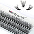 Cluster Eyelashes 0.07mm Thickness Individual Lashes 12-16mm C&D Curl 3 Row
